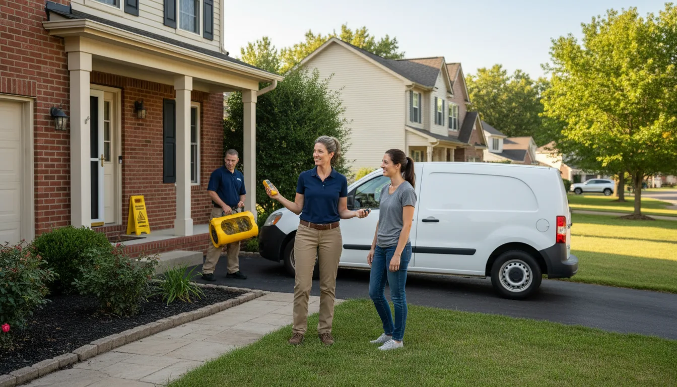 Residential water damage restoration in Adamsburg, PA